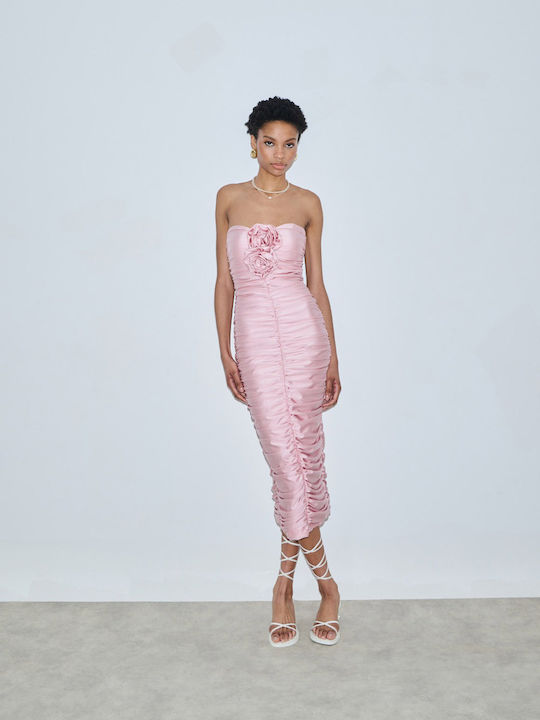 Mix & Match Showroom Maxi Dress Pink