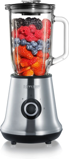 Severin Μπλέντερ με Γυάλινη Κανάτα 1 lt 500W Inox 7971
