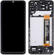 O ecran cu Mecanism Tactil și Cadru pentru Samsung Galaxy A13 4G/SM-A135F (Negru)
