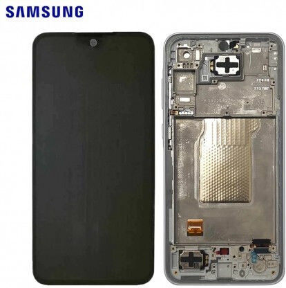 Екран OLED със Сензорен Механизъм и Рамка за Samsung Galaxy A35 5G (Черен)