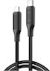 XO Nb-q265b USB 2.0 Cable USB-C male - USB-C 60...