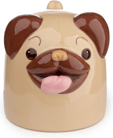 Puckator Upside Down Κούπα Κεραμική Μπεζ 550ml