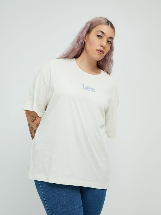 Lee Γυναικείο Αθλητικό T-shirt Λευκό