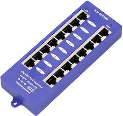 Extralink Poe Injector 8 Port Gigabit Mode B