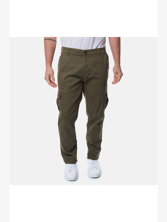 Hopenlife Pantaloni pentru bărbați Elastice cu Croială Normală Kaki