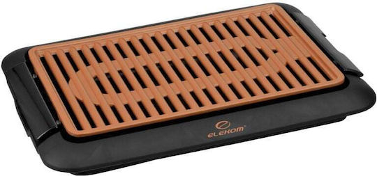 Elekom Настолна Електрическа Скара Решетка 1250W с Регулируем Термостат 38x25см