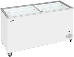 Congelator cu ușă de sticlă culisantă dreaptă 1550x630x892mm Ic501sc