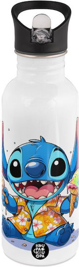 Koupakoupa Stitch Ice Cream Ανοξείδωτο Παιδικό Παγούρι Stitch με Καλαμάκι 600ml