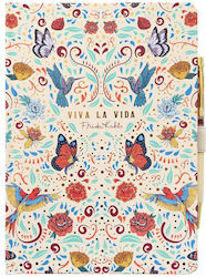 Premium Notebook Pen 96 pages A5 100g Frida Kahlo Viva La Vida