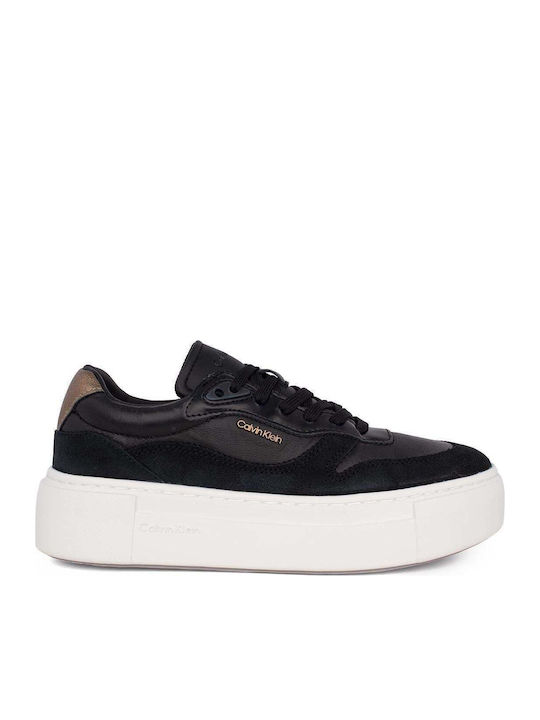 Calvin Klein Adidași Flatforms Negri