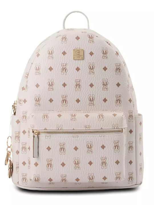 TTWN Bear Women's Bag Backpack White