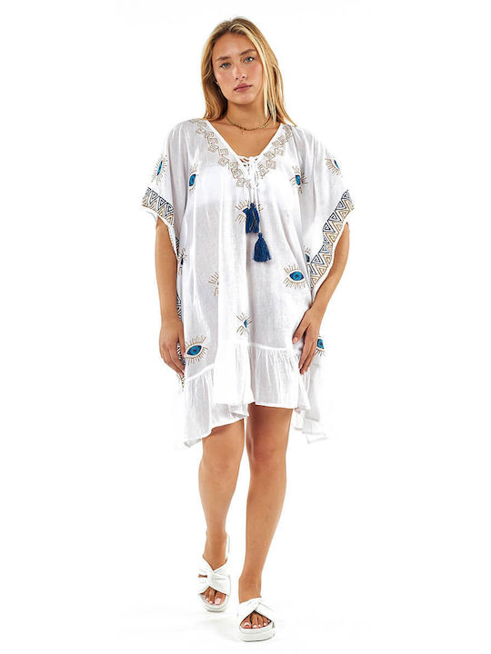 Verde Women's Caftan Beachwear White