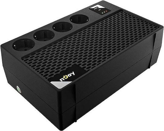 NJOY Renton 650 Plus UPS Line-Interactive 650VA 360W με 4 Schuko Πρίζες