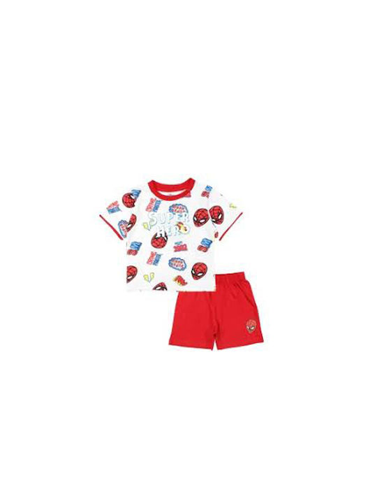 Spiderman Kids Pyjamas Summer Red