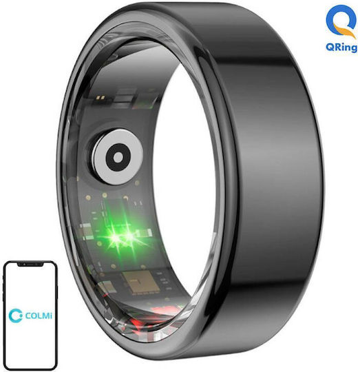 Colmi R02 Smart Ring 18.9mm με Παλμογράφο Μαύρο