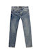 Men's Straight Fit Stretchable Denim Pants Us-9658 Light Blue
