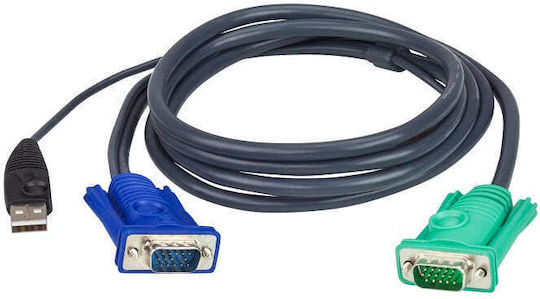 KVM Cable for CS1308 CS1708 CS84U USB 3m 2L-5203U/6607