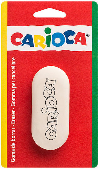 Γόμα Λευκή Blister Carioca 3x6εκ