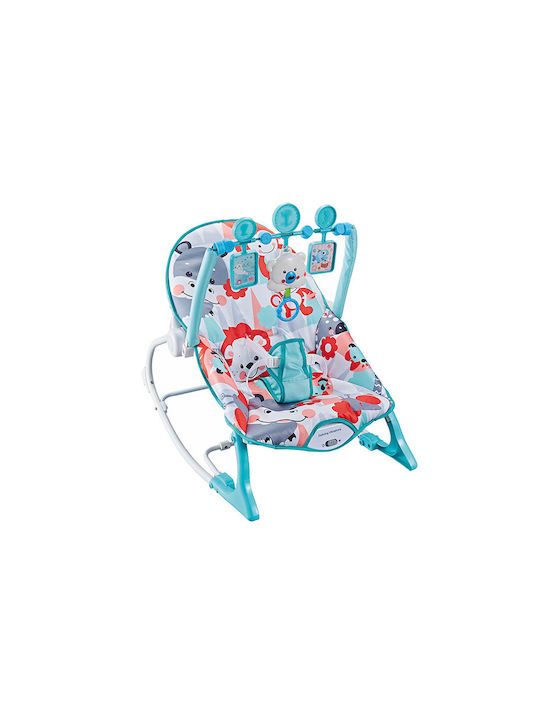 Electric Baby Relax 2 in 1 Αρκουδάκια with Music and Vibration Light Blue for Child up to 18kg