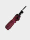 Iris Rezistent la vânt Automat Umbrelă de ploaie Compact Burgundy