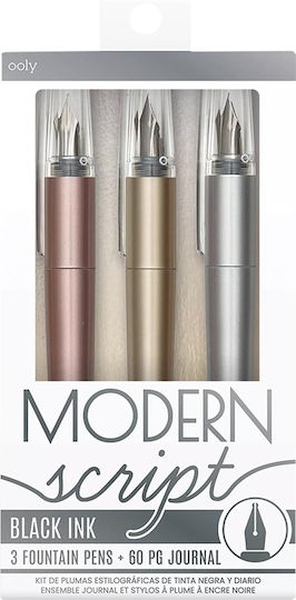 Modernes Schreibfeder Notizbuch Set Set 4