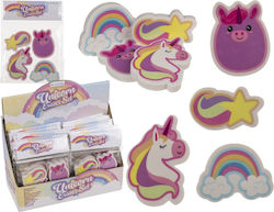 Radiera Unicorn Multicolor 5cm Set de 4 bucăți