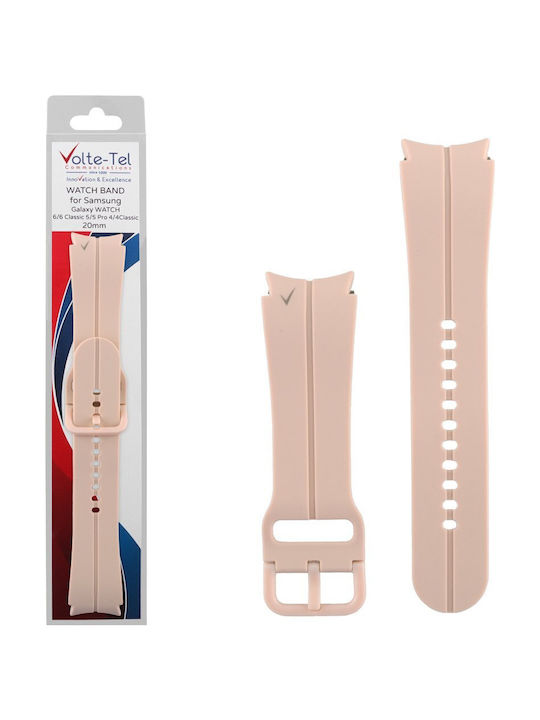 Volte-Tel Strap Silicone Pink (Galaxy Watch4/5/...