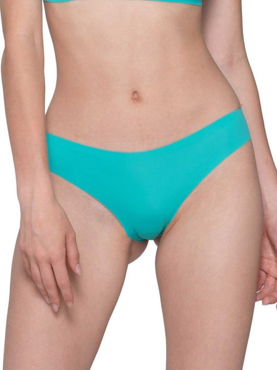 Luna Every.wear Дамско Слип без Шевове Green