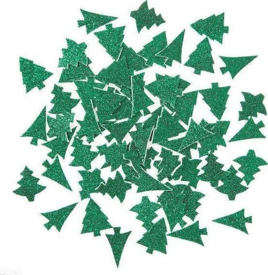 Foam Sticker Glitter Dalprint Christmas Tree 65 Pcs