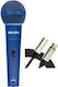 Eikon DM-800-BL Δυναμικό Μικρόφωνο XLR Χειρός για Φωνητικά σε Μπλε Χρώμα