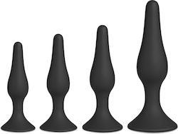 Easytoys Anal Plugs Set Black 4pcs