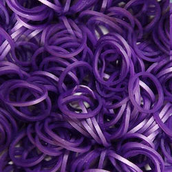 Elastic Rainbow Loom Metalic Violet-300 Bucăți
