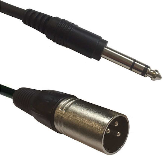 Кабел XLR Мъжки - 6,3 мм Мъжки Черен 1,5 м AC-XM-J6S-1,5M