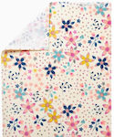 Beige Floral Beach Towel 130x65cm Zippy Zkgac0405_24001