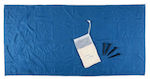 Πετσέτα Θαλάσσης Μικροΐνες Πουγκί Πασσάλους 140x70cm Vo0027 Μπλε