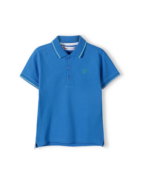 Minoti Kids Polo Short Sleeve Blue