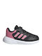 Tensaur Run 3.0 Αθλητικά Παιδικά Παπούτσια Running με Σκρατς Core Black / Bliss Pink / Cloud White