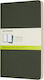 Moleskine 13x21 Σετ 3 Σημειωματάρια Bullet Journal 80 Φύλλων με Λευκές Σελίδες Πράσινα