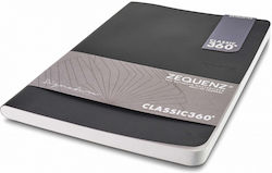 Notebook Classic 360 Black B6 12,5x17,9 200pages Ruled Cs-bkr Zequenz 8859340500662