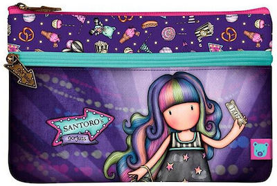 Santoro Up Away Pencil Case with 1 Compartment Multicolored