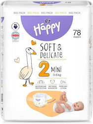 Bella Happy Soft & Delicate Mini Nr. 2 pentru 3-6kgkg 78buc