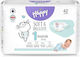 Bella Happy Πάνες με Αυτοκόλλητο Soft & Delicate New No. 1 για 2-5kg 42τμχ