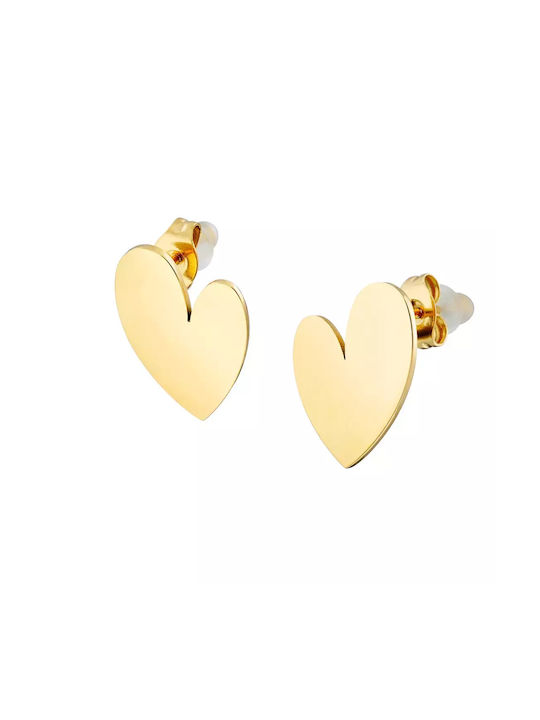 Oxzen Earrings made of Steel Gold Plated