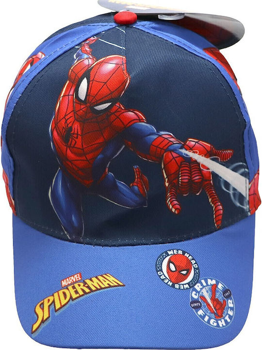 Marvel Παιδικό Καπέλο Jockey Υφασμάτινο Μπλε