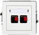 Karlik Socket Speakers in White color DGG-2