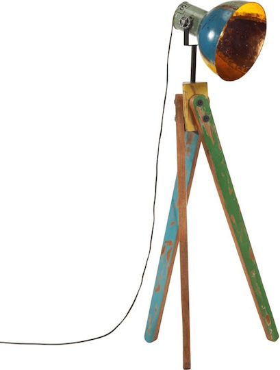 vidaXL Floor Lamp H120xW45cm. with Socket for Bulb E27 Multicolour