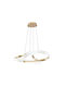 Inlight Pendant Light Gold LED with Warm to Cool White Light 120x120cm