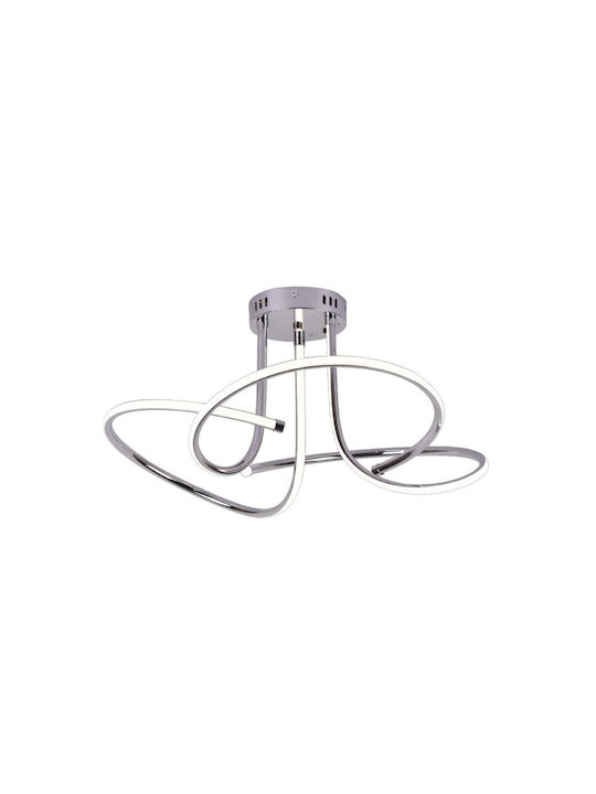 Inlight Modern Ceiling Light with Integrated LED Silver