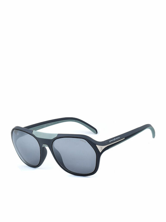Lozza Men's Sunglasses with Gray Plastic Frame and Gray Lens SLP002M V94X