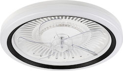 Lamkur Tip Închis Plafonieră 50cm Cu Lentile De Mărire Albă 49908